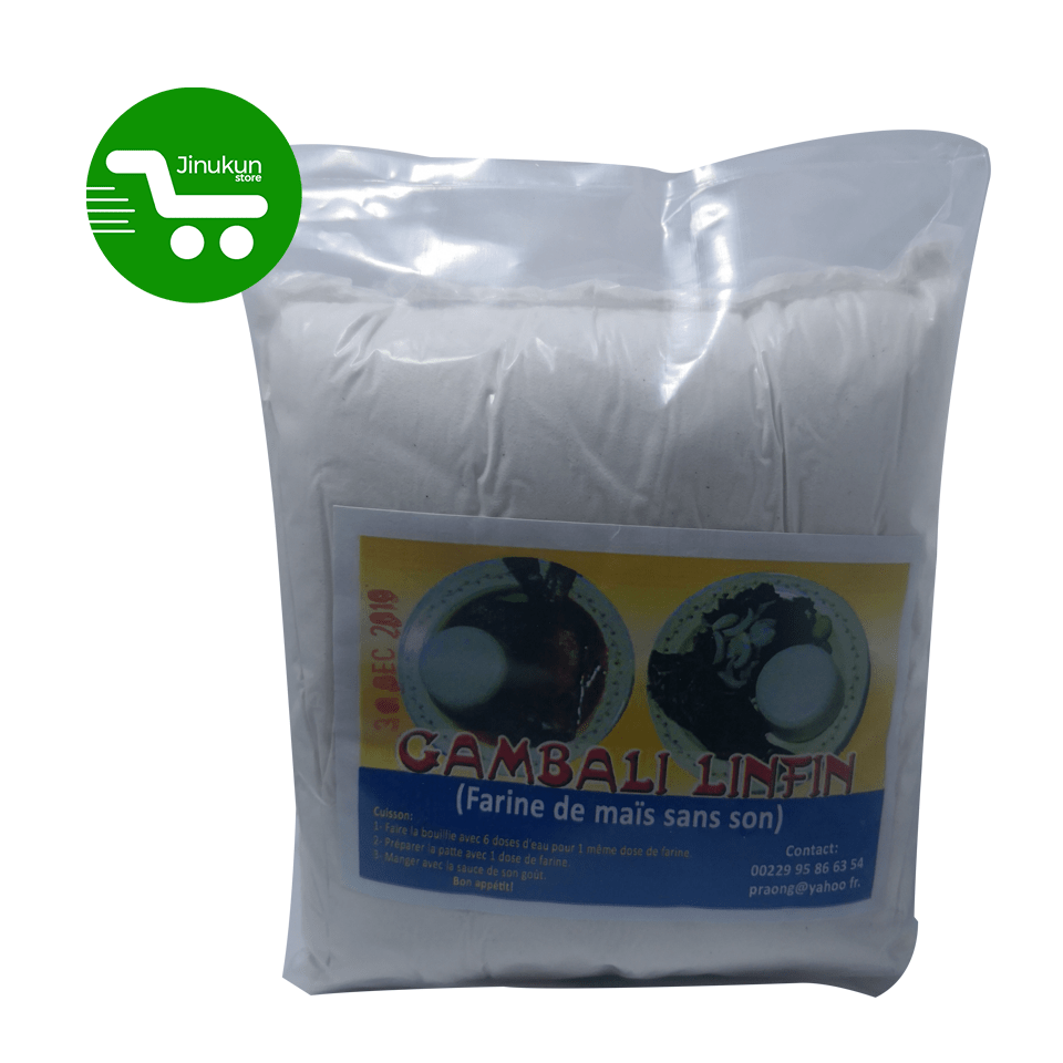 jinukun store  Farine de maïs sans son ( Gambali Linfin)